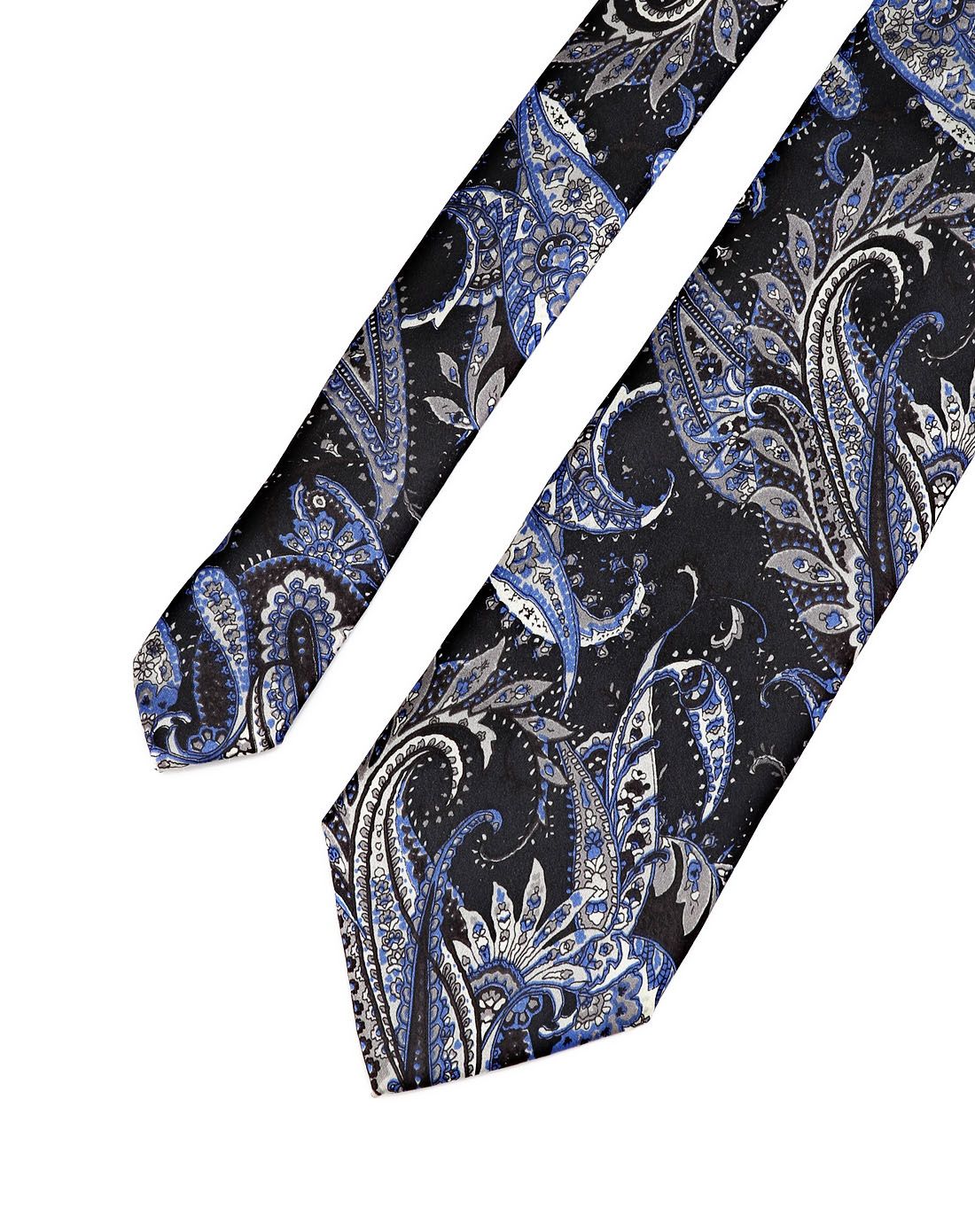 黑/蓝色英伦时尚领带