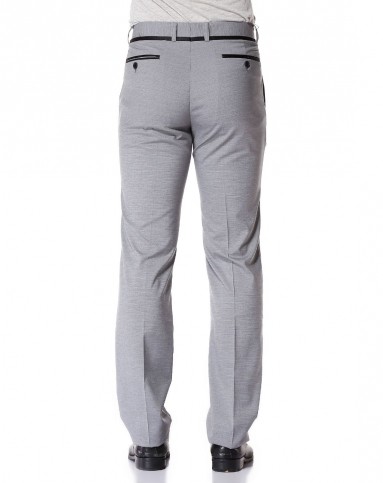 银灰色帅气商务舒适西裤