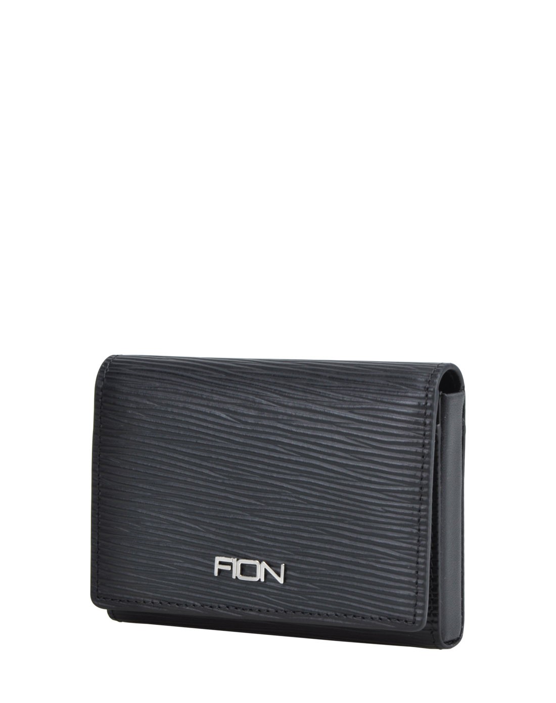 男款黑色水波纹牛皮卡包