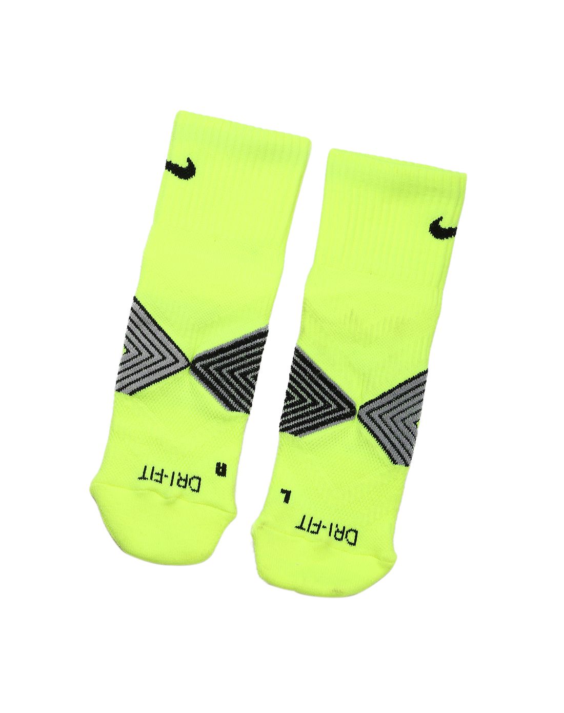 耐克nike运动潮流男士专场 排汗透气 男款荧光绿色运动袜子