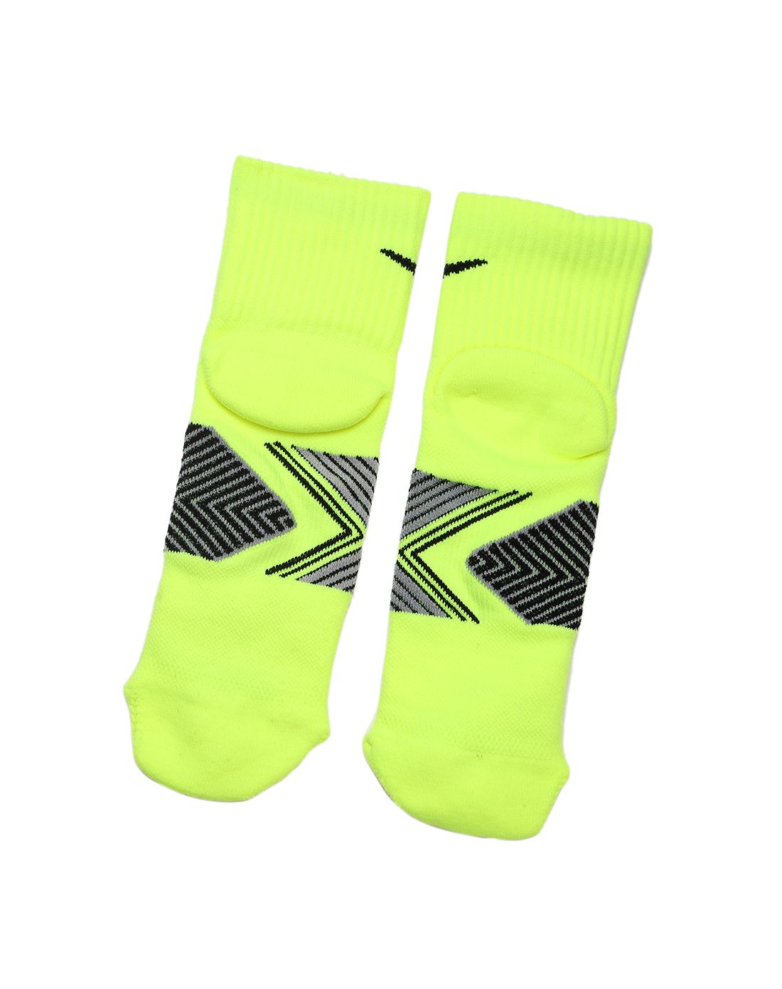 排汗透气 男款荧光绿色运动袜子
