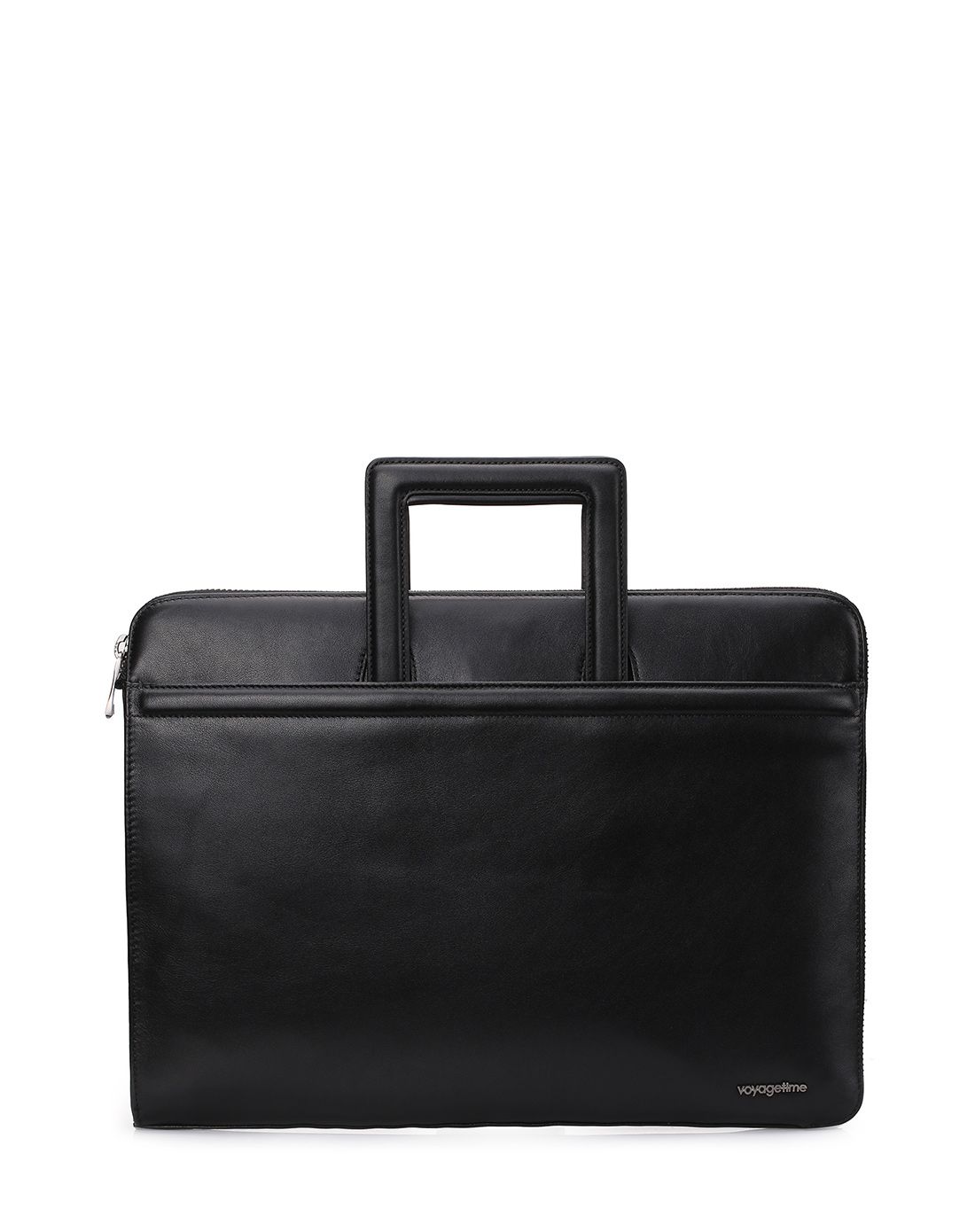 voyagetime法国高端皮具专场voyagetime亮光小牛皮时尚公文包黑色vm