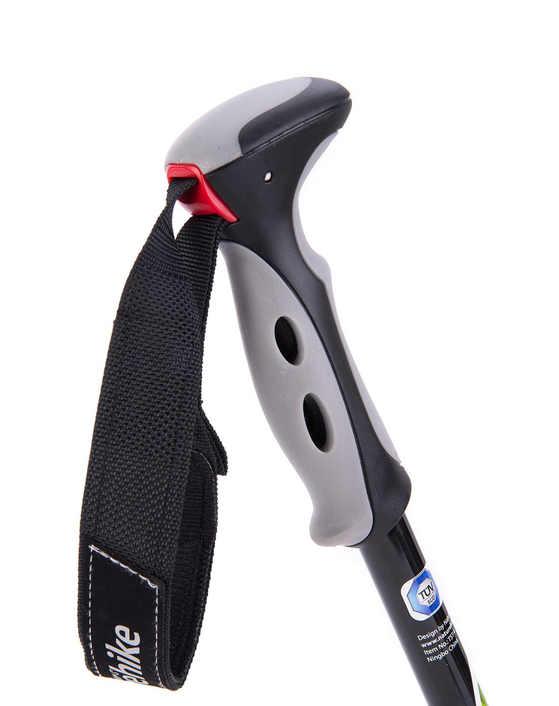 碳素轻便 中性橙色登山杖 折叠四节