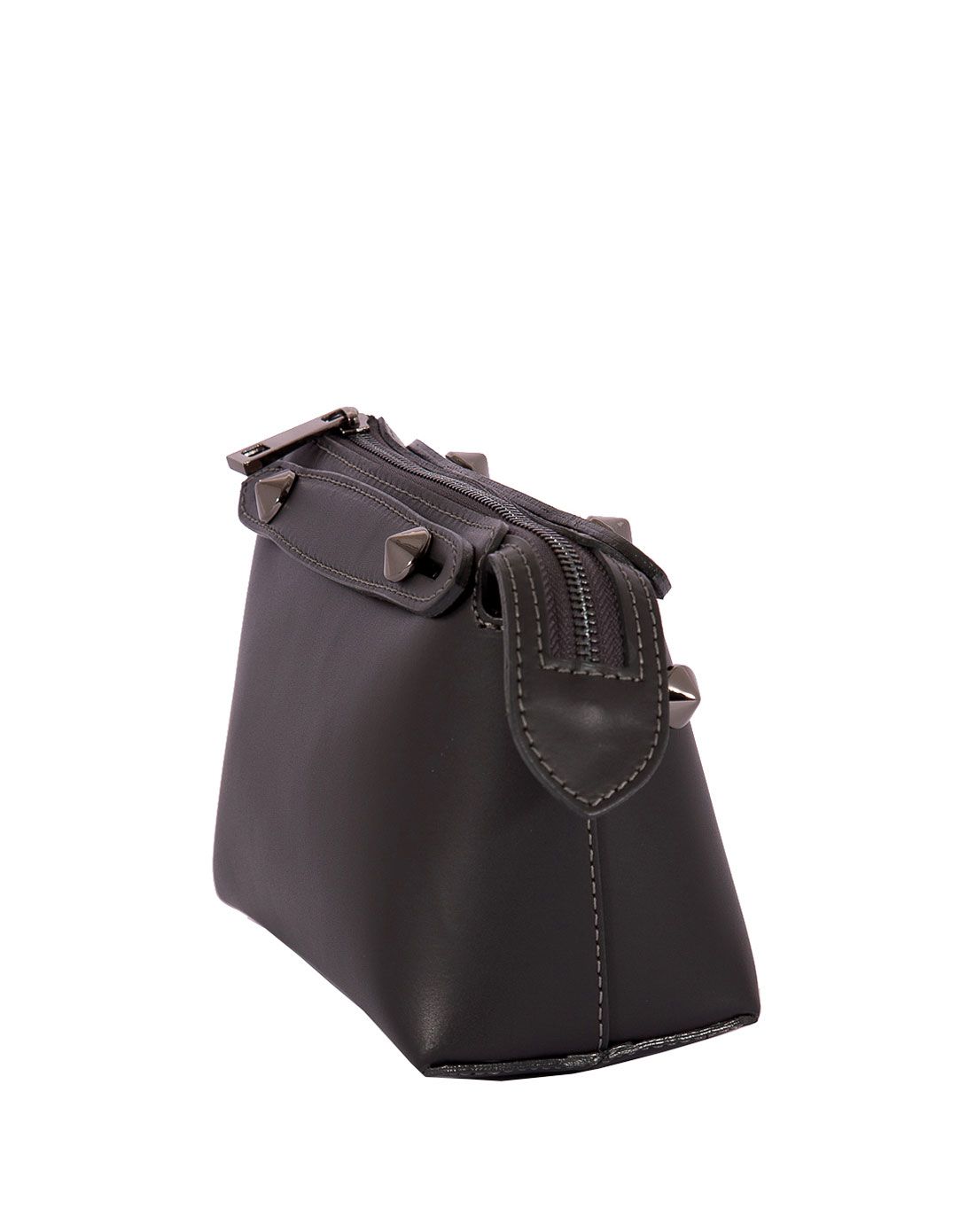 andrea cardone灰色小牛皮革单肩包