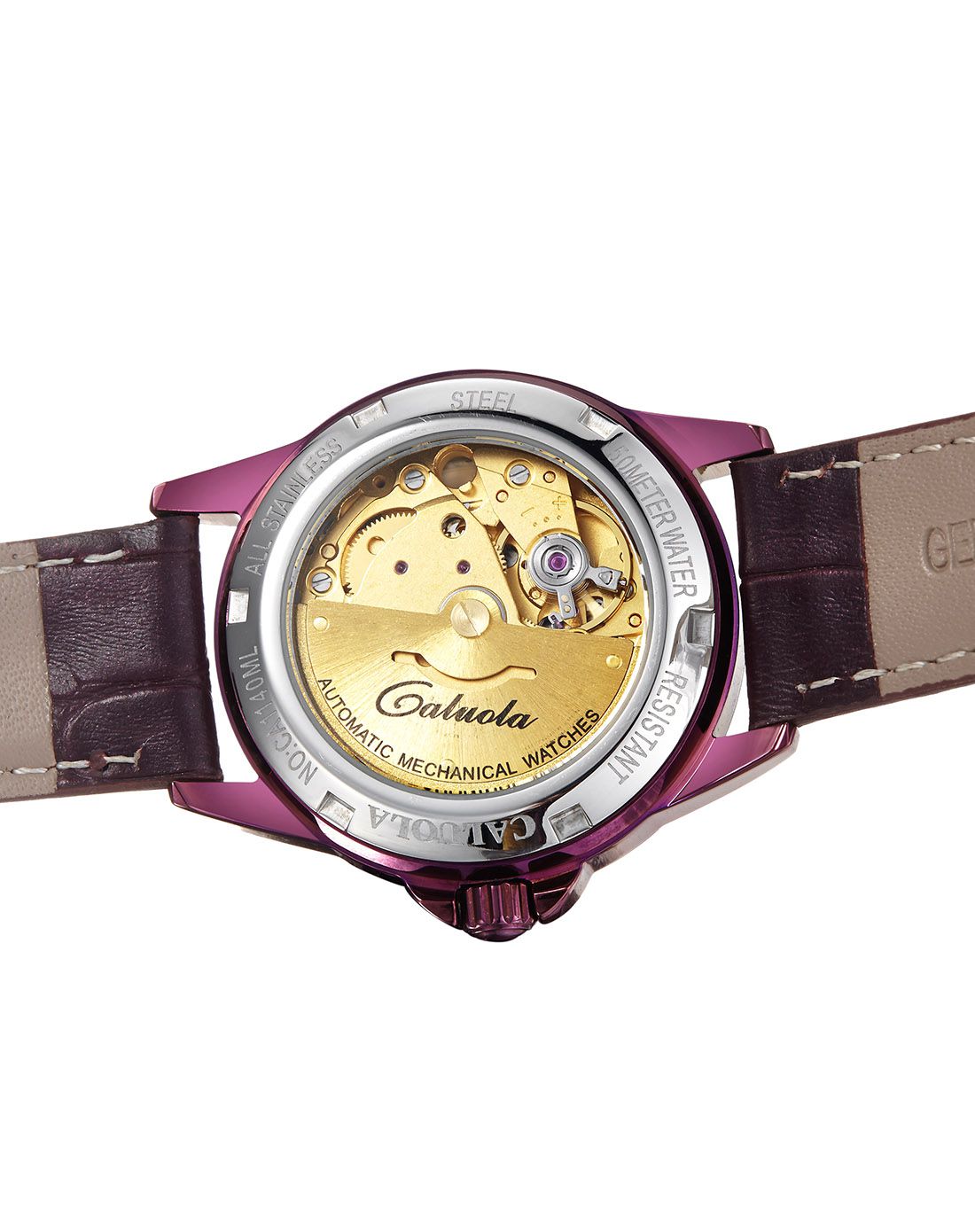 卡罗莱caluola手表专场 卡罗莱 【喜上眉梢】浮雕个性时尚皮带机械女