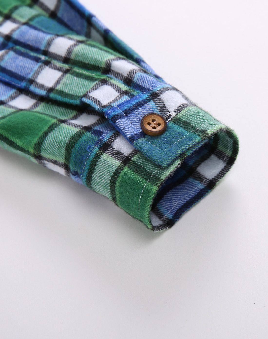 爸爸抱抱bababaobao男童宝石蓝格长袖衬衫208351002026_唯品会