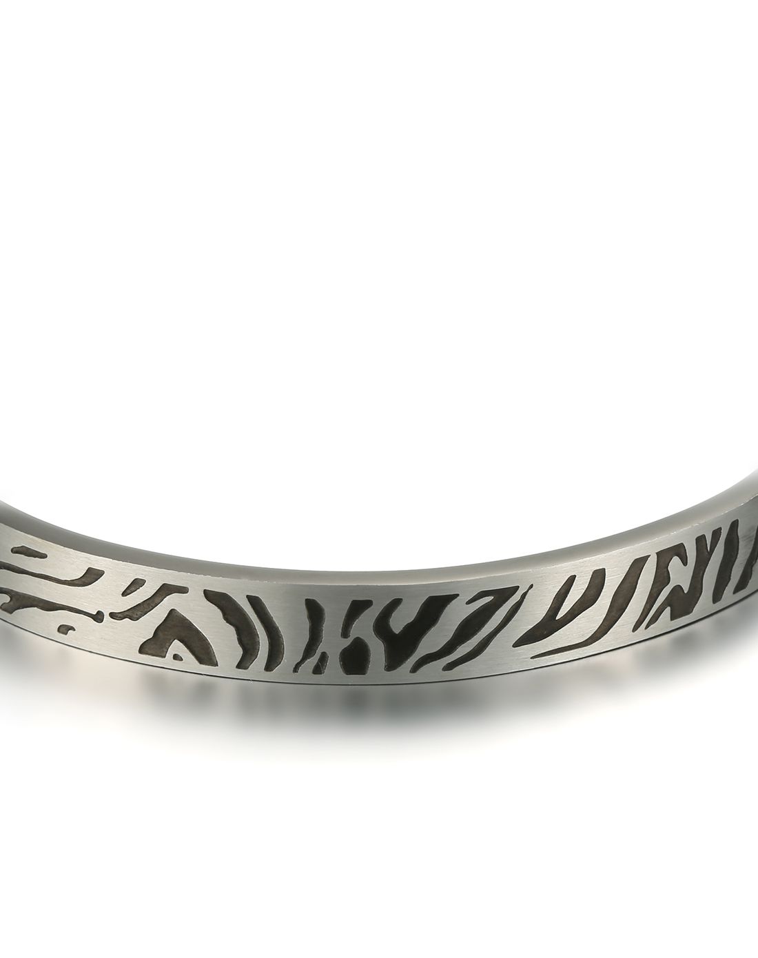 男款古银色钛钢复古潮流手镯