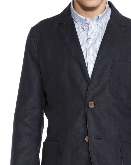 男款两粒扣平驳头西便装