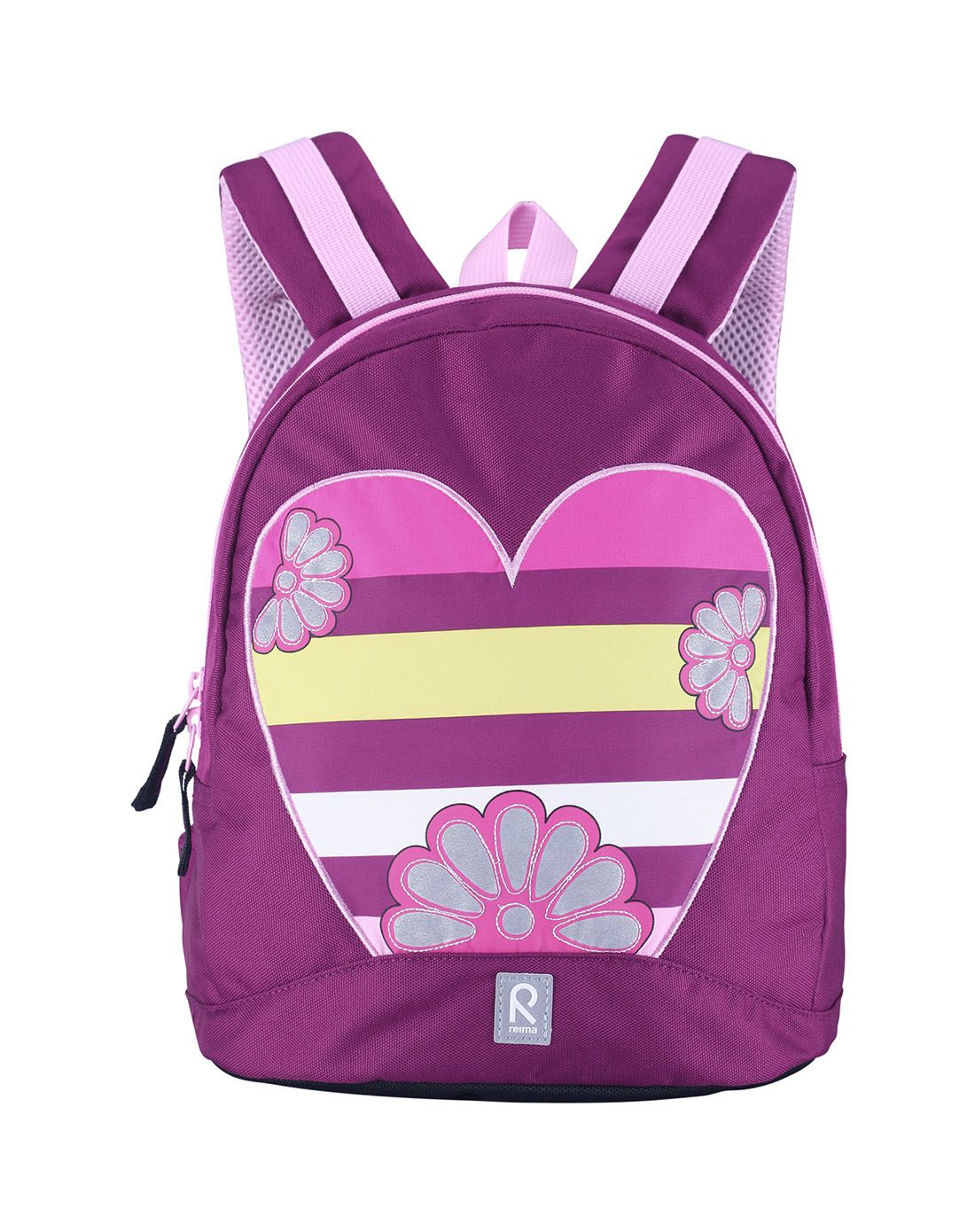 reima户外童装反季清仓专场女小童款紫红色双肩背包 透气背负
