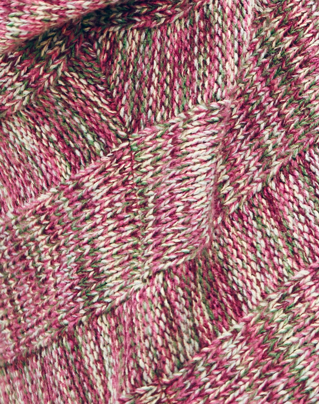 彩色连帽领连肩宽松花色厚针织衫开衫