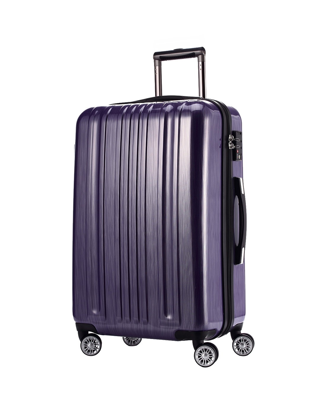 tuscarora 商旅两用镜面拉丝纹路拉杆箱紫罗兰26寸