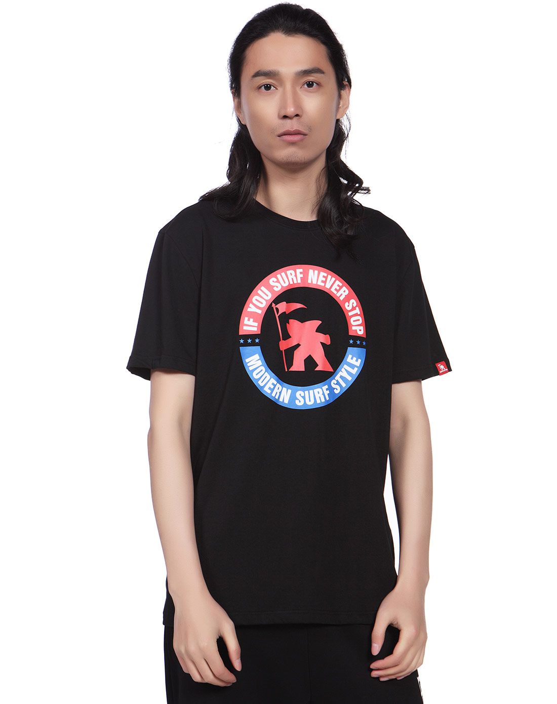 运营档期-gotcha休闲舒适 男式黑色t恤 圆领短袖a6004h1_唯品会