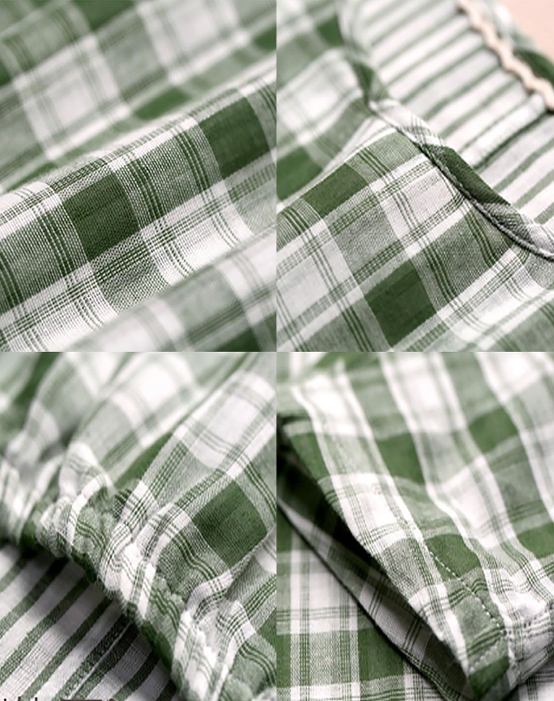 复古格纹百搭衬衫