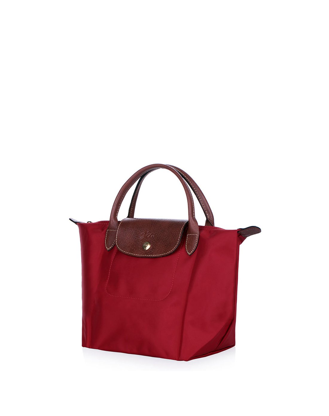 珑骧手提式短柄小号折叠尼龙饺子包红色