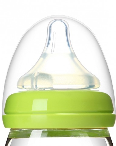 贝亲—宽口径玻璃奶瓶160ml(绿色)
