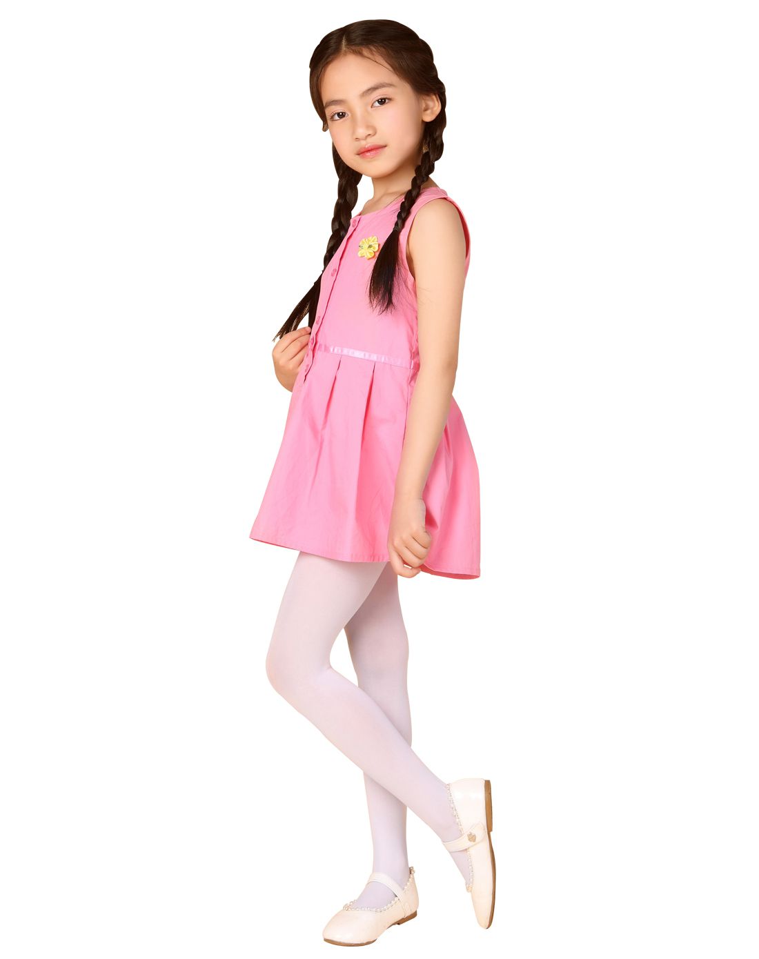 pesail 3条装 儿童连裤袜 天鹅绒糖果色丝袜夏款 薄款舞蹈袜白 粉 兰