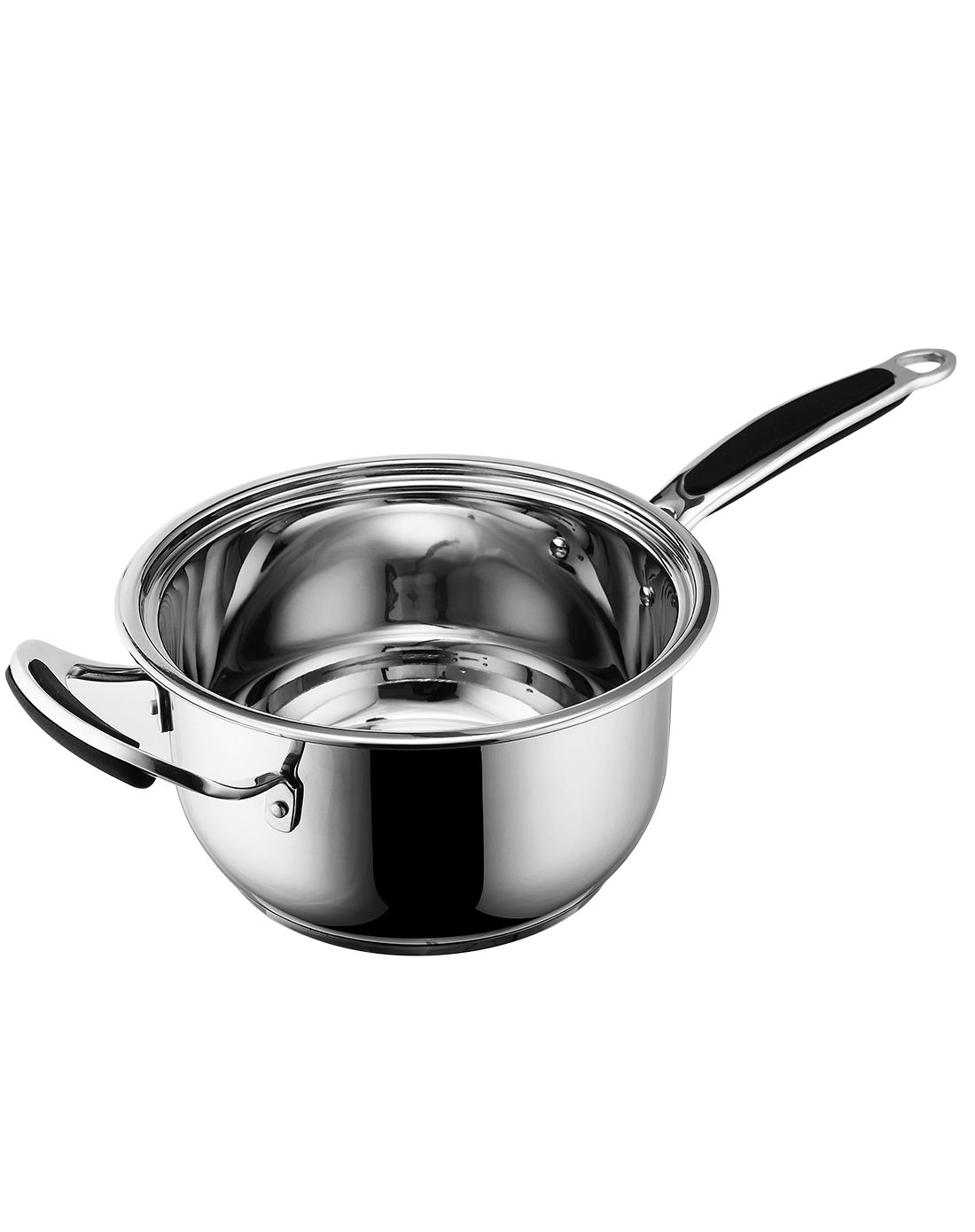 三层钢18cm片手锅多用锅奶锅-消毒锅