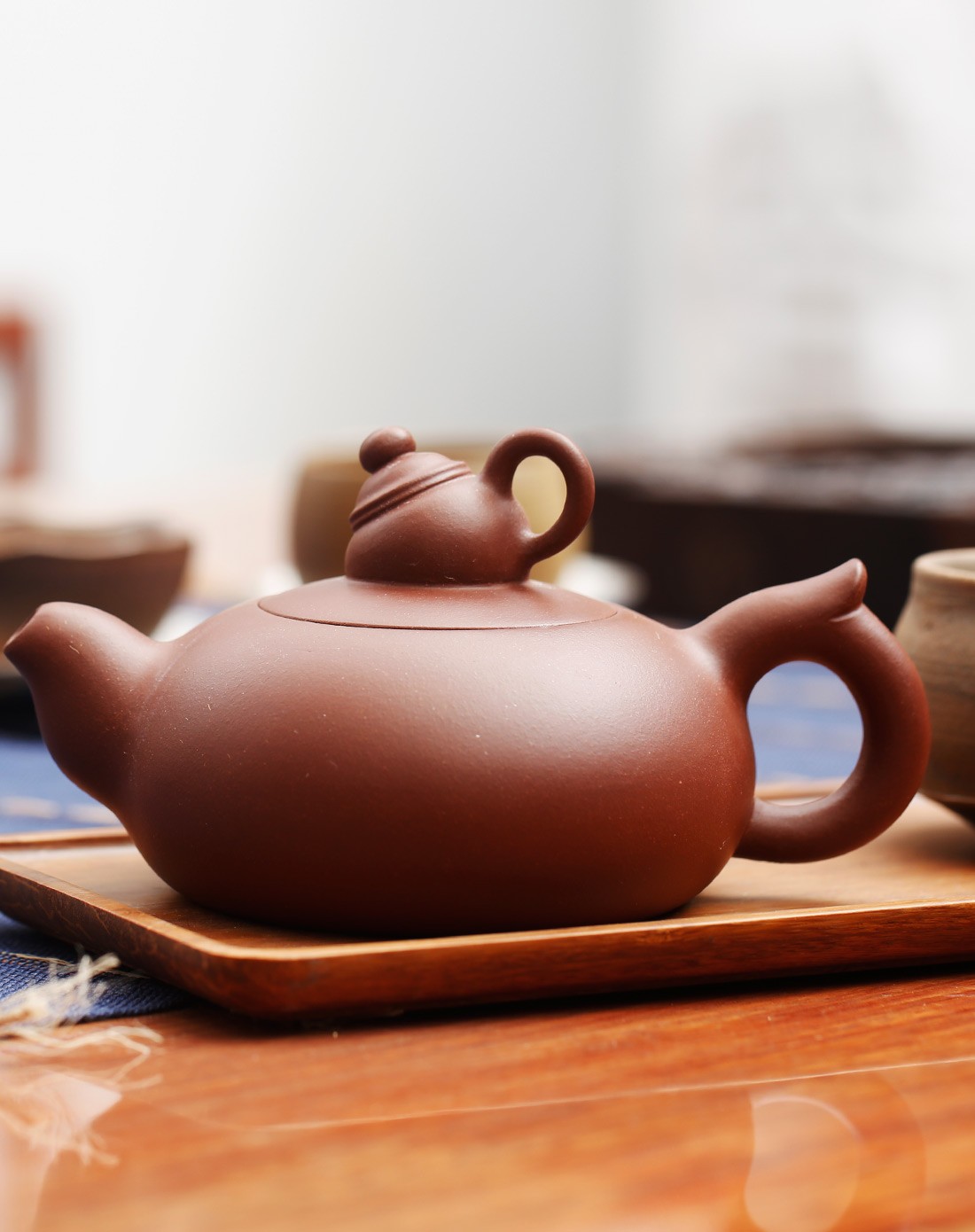 束氏紫砂子母壶(含包装)