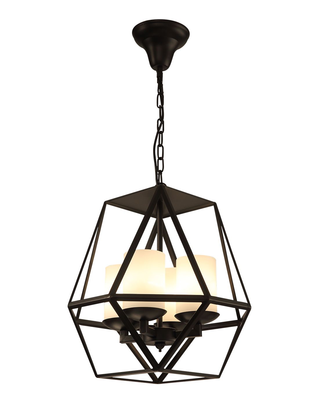 美式复古创意地中海铁艺鸟笼烛台吊灯