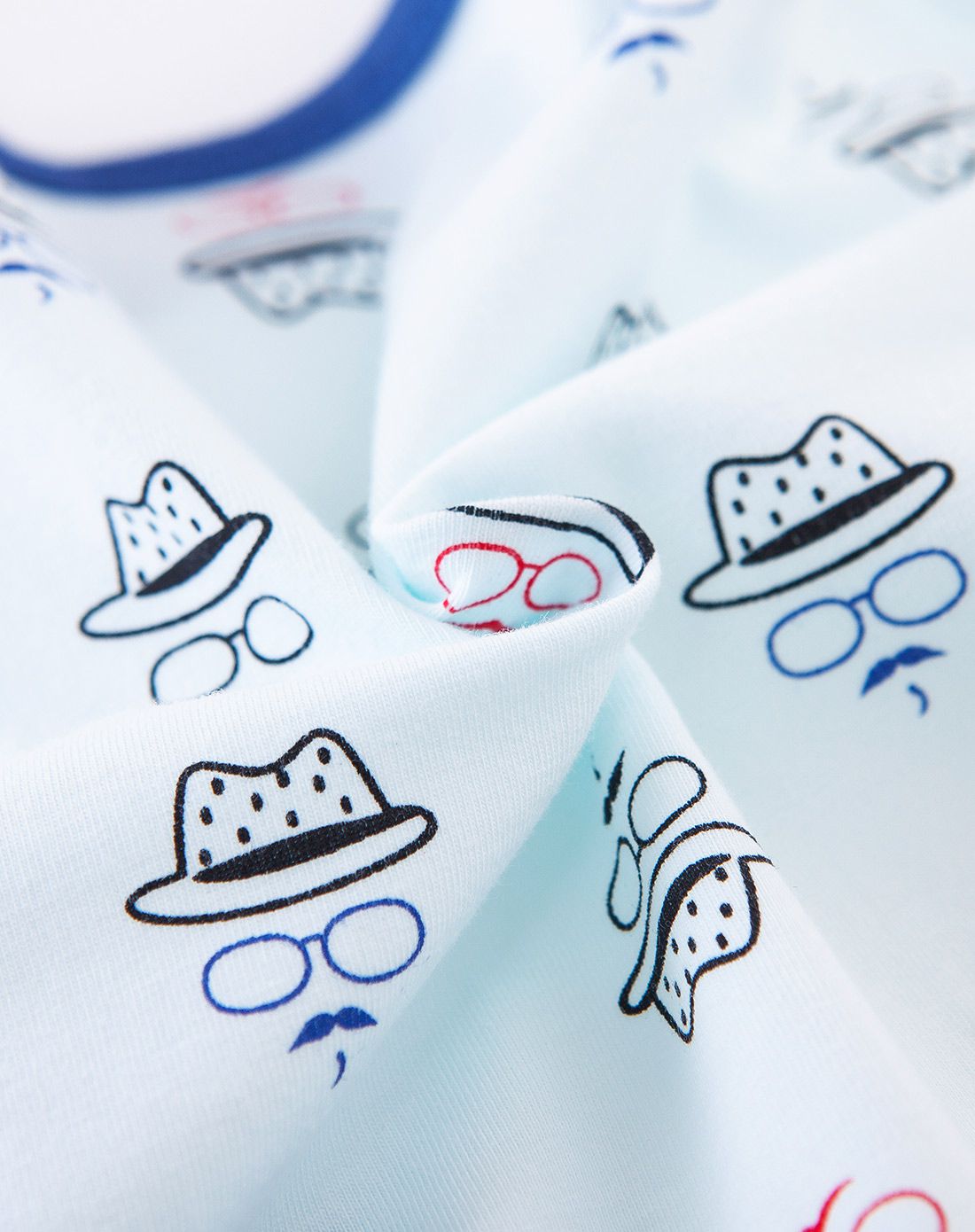 小富兰克兰色小帽兜时尚超薄开档哈衣