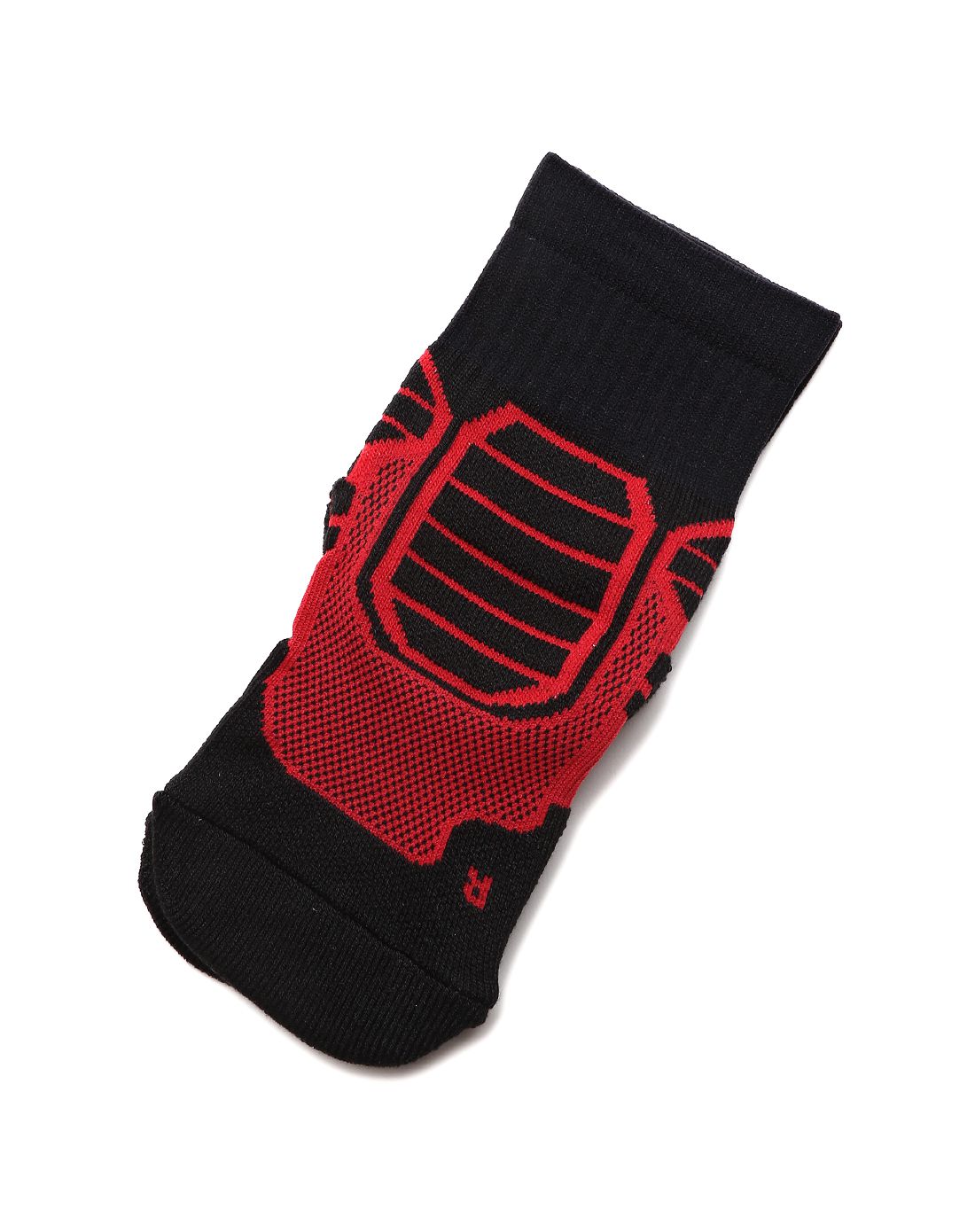 耐克nike dri-fit 中性款黑配红色运动袜