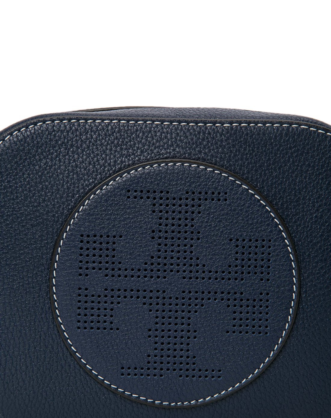 tory burch女款时尚logo暗纹皮革斜挎包