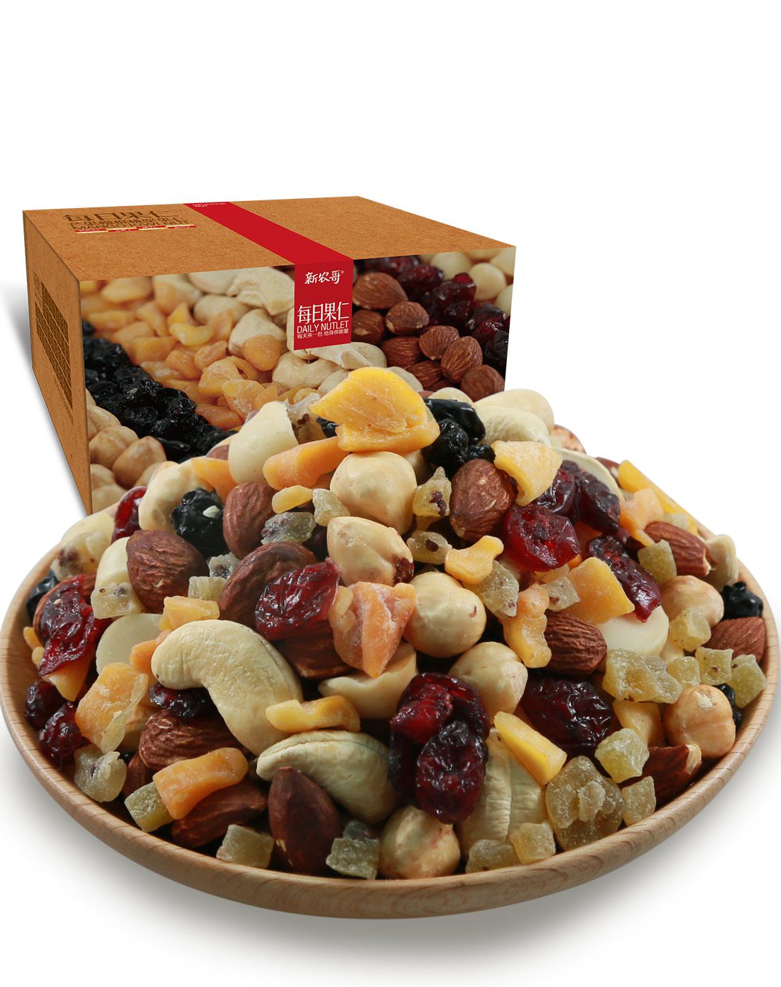 【每日果仁月套餐】(猕猴桃干)25gx30袋 混合干果仁