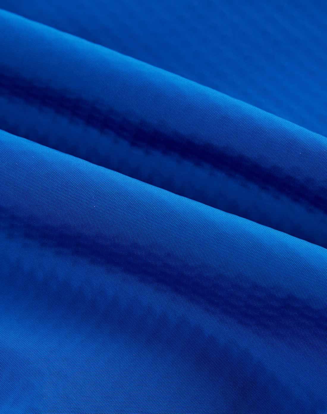 宝石蓝时尚简约休闲纯色连帽茄克