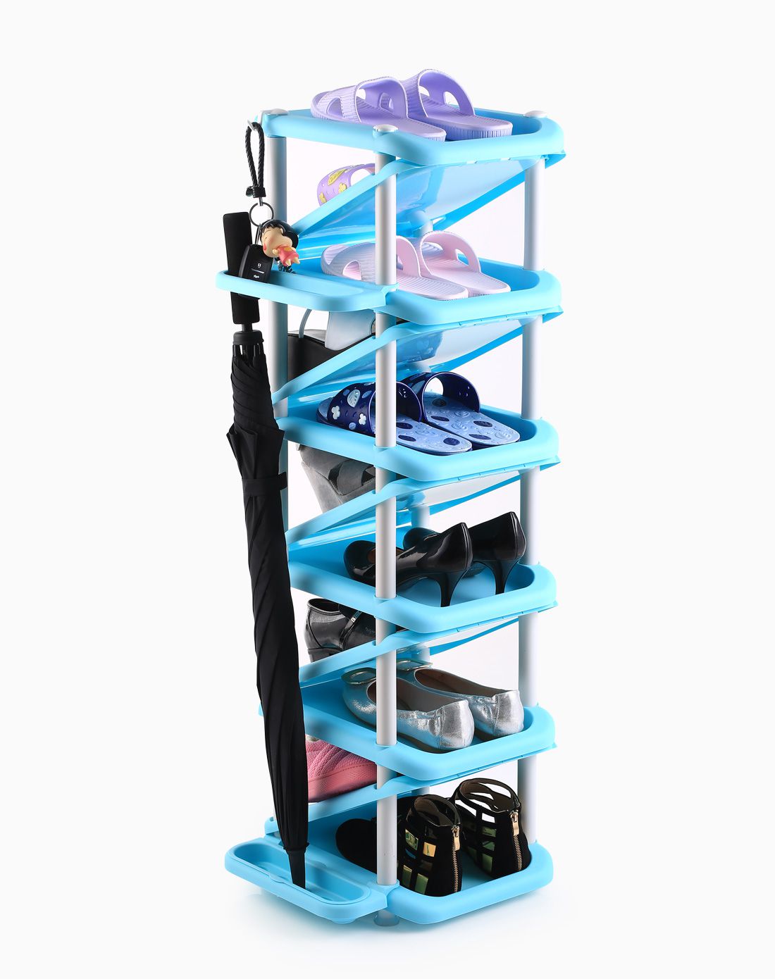 多功能折叠双面鞋架(多色可选)