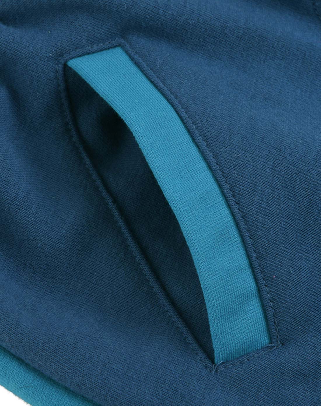 男童深海蓝/油彩蓝拼色针织长裤