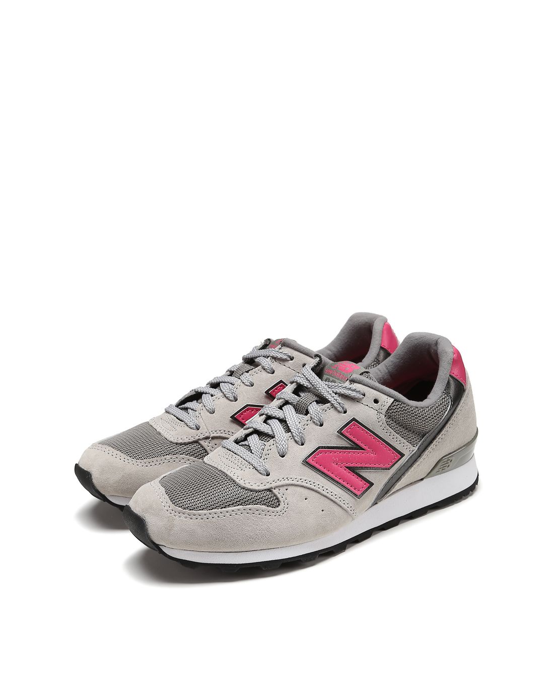 nb996 女款灰配玫红色运动鞋 耐磨透气