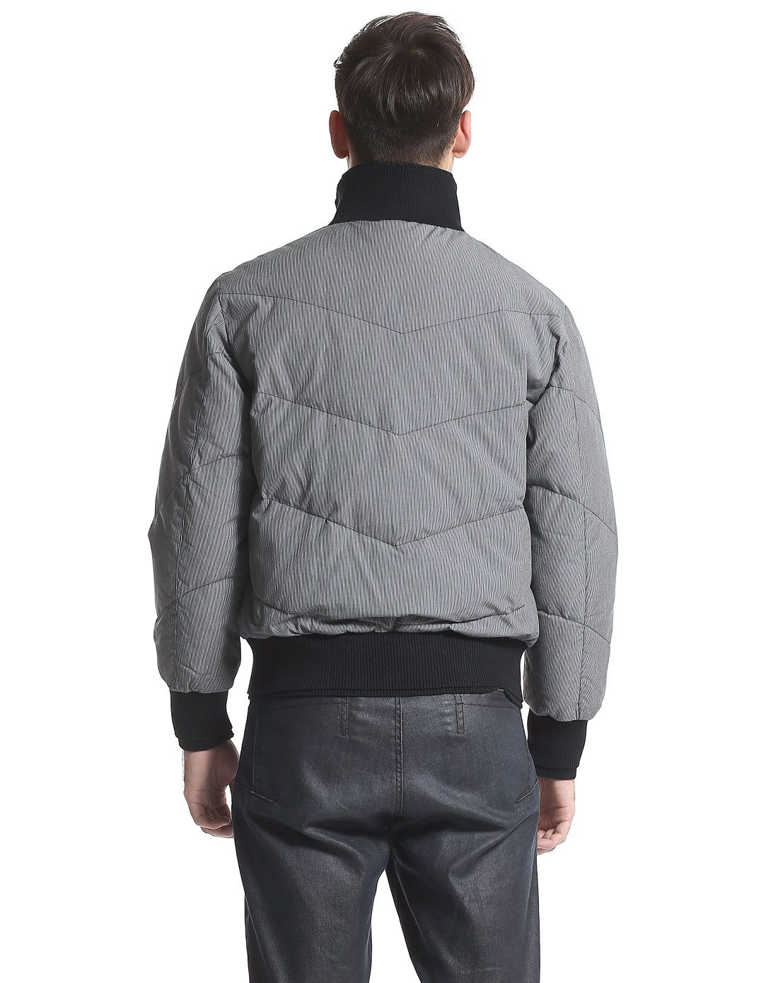 gather jewels67灰色活力休闲立领长袖羽绒服5161175042303_唯品会