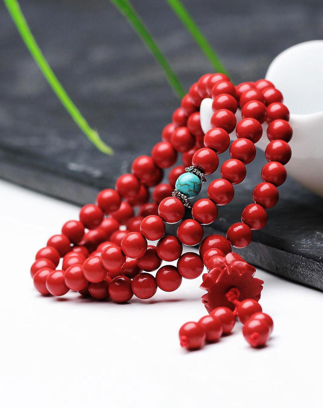 卓凡珠宝 红朱砂多层手串(附证书)