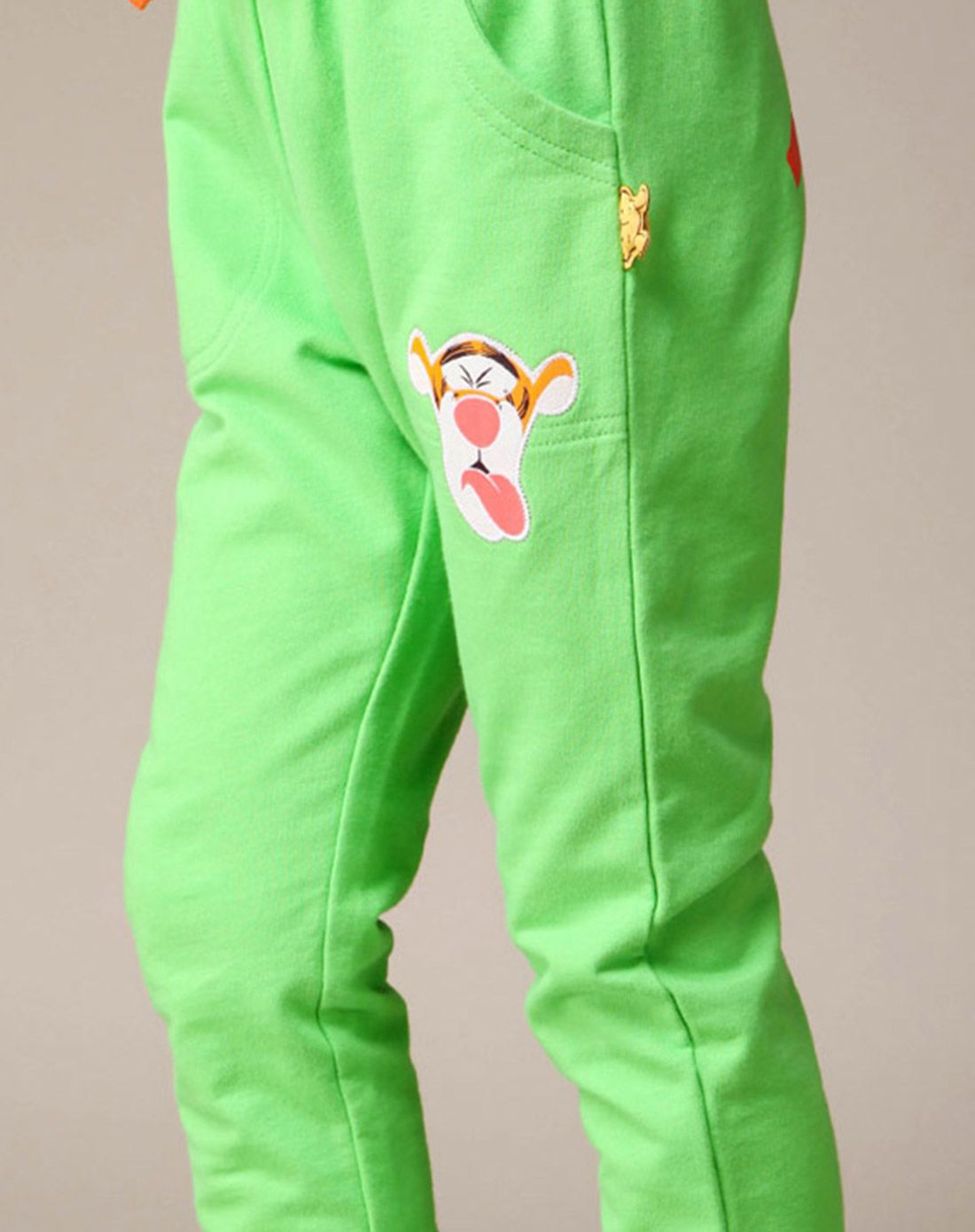 绿盒子greenbox迪士尼系列男童绿色长裤pc50400273_唯品会