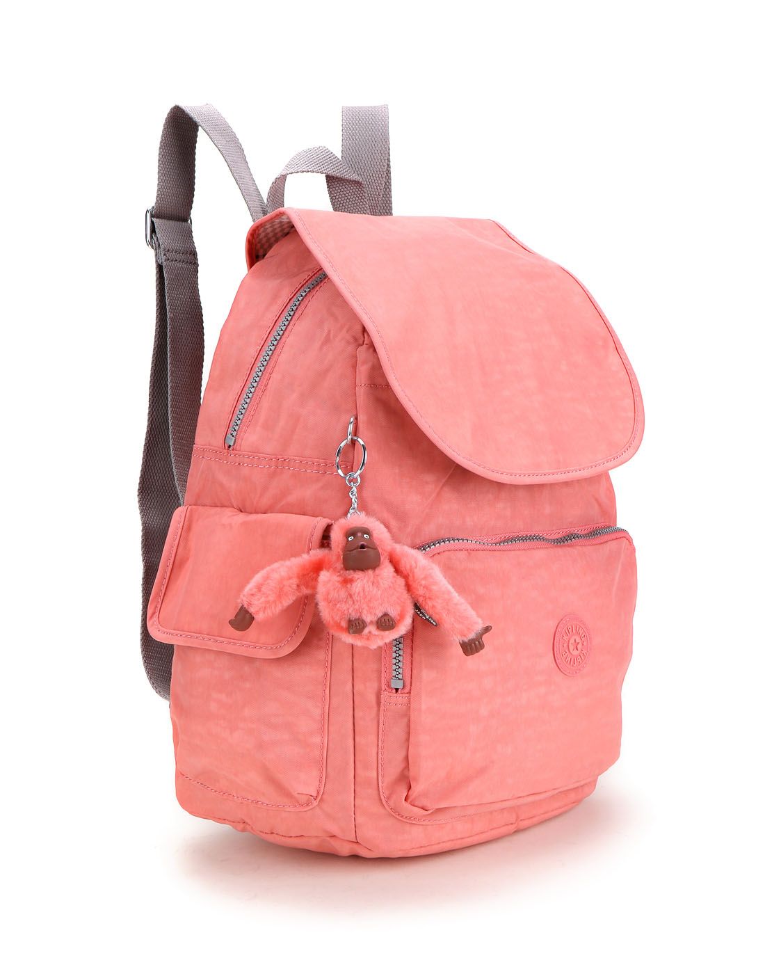 kipling 乐享kipling浅粉色轻松都市休闲双肩包k1214710v_唯品会