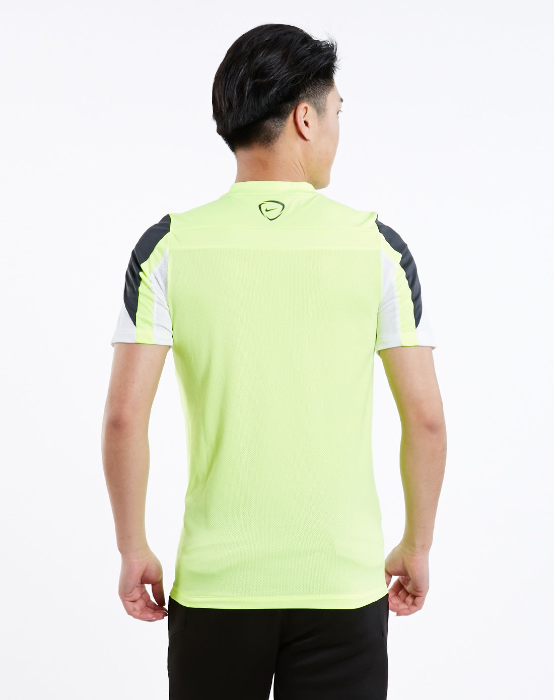 快速排汗 男款荧光绿色背心 足球系列