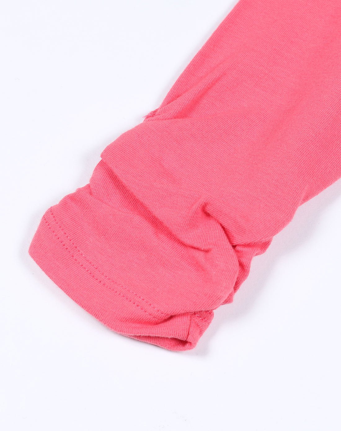 女童西瓜粉基础圆领衫