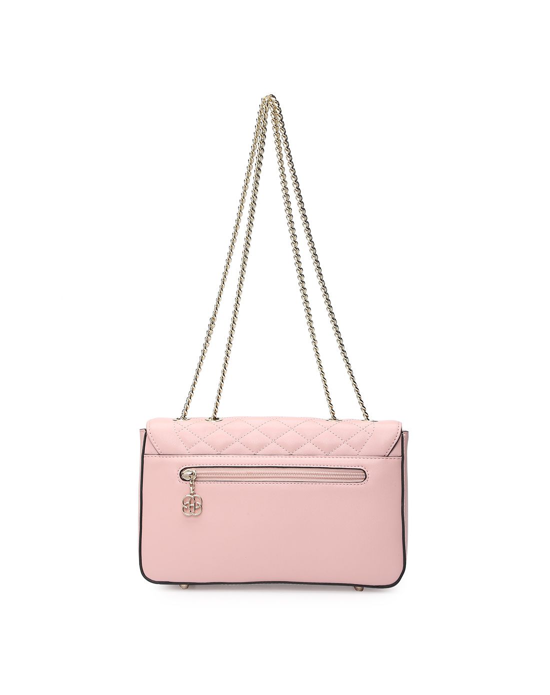 2016年新款 女款精致红谷锁粉红色单肩斜挎包