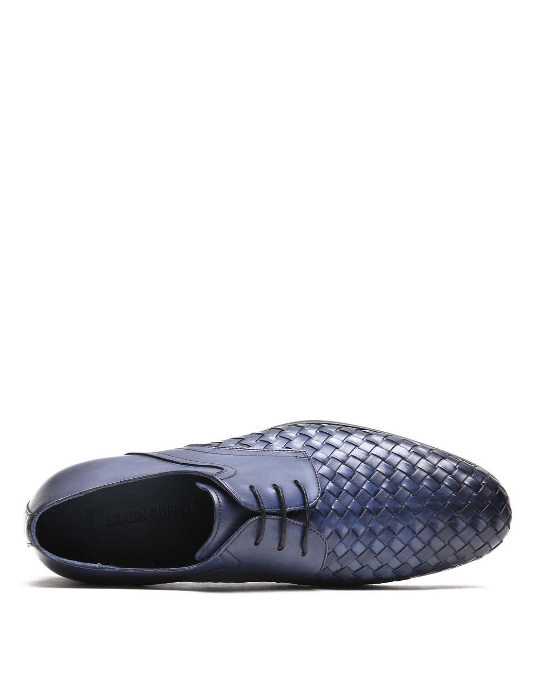 布兰施braun buffel男款蓝色牛皮正装男鞋b228171077135_唯品会