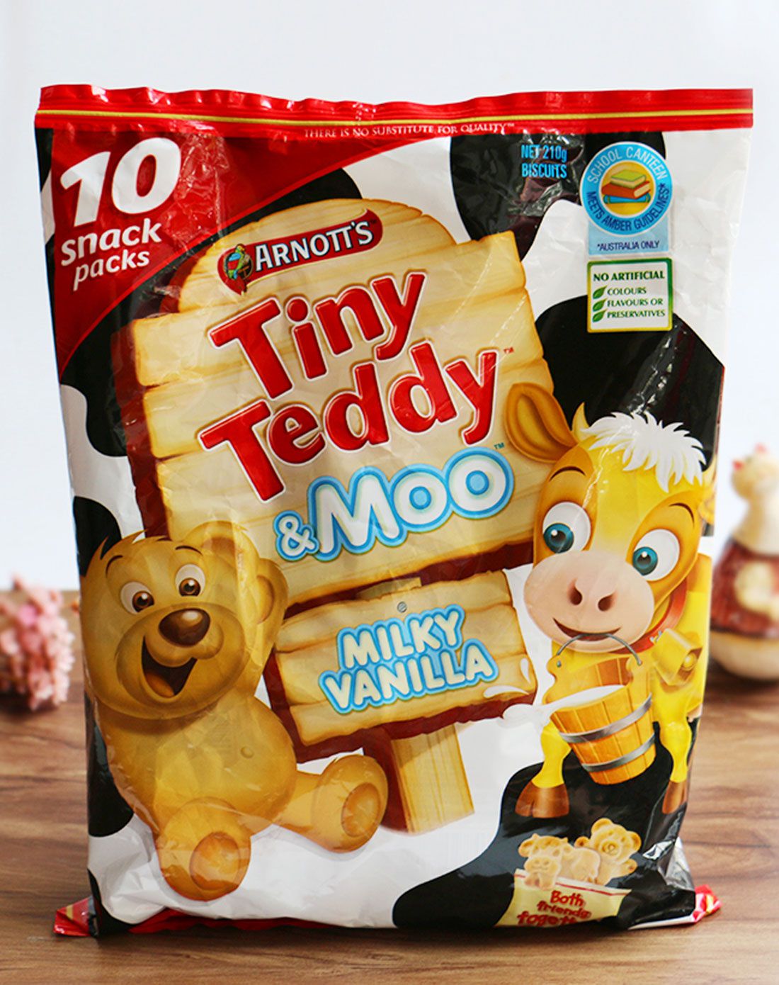 雅乐思tinyteddy&moo香草味牛奶饼干