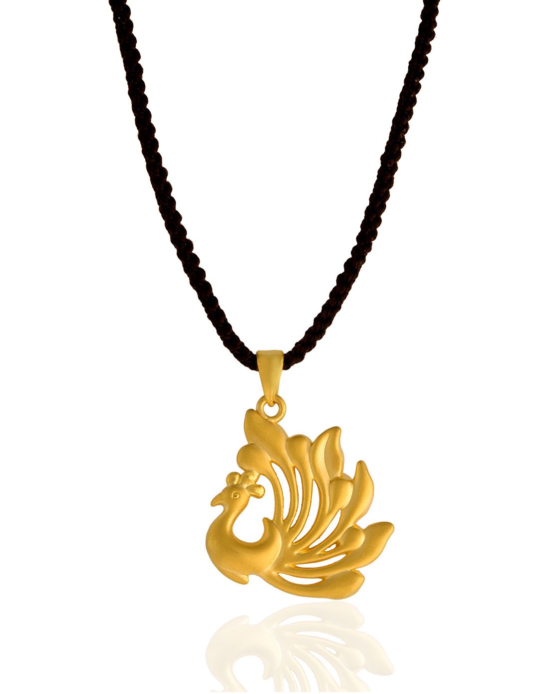 中国黄金 黄金 3d硬金孔雀挂件(赠红绳)