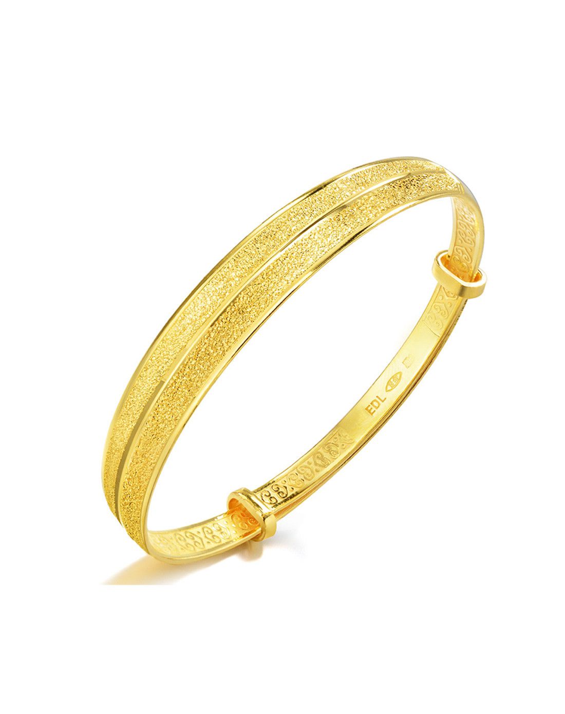 周生生 足金开口手镯