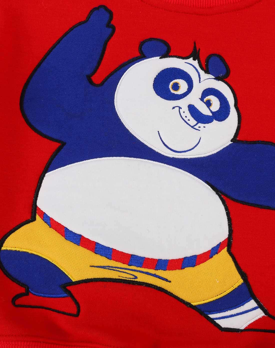 功夫熊猫kongfupanda宝宝的潮牌服饰男童红色宝宝棒球高手不对称亲子