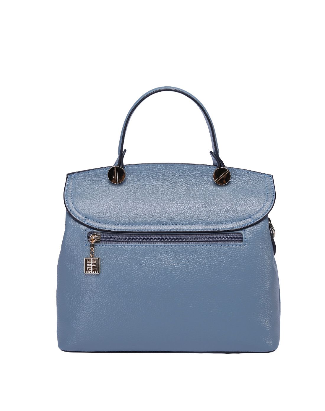 优雅蓝欧美时尚优雅气质牛皮革手提斜挎包