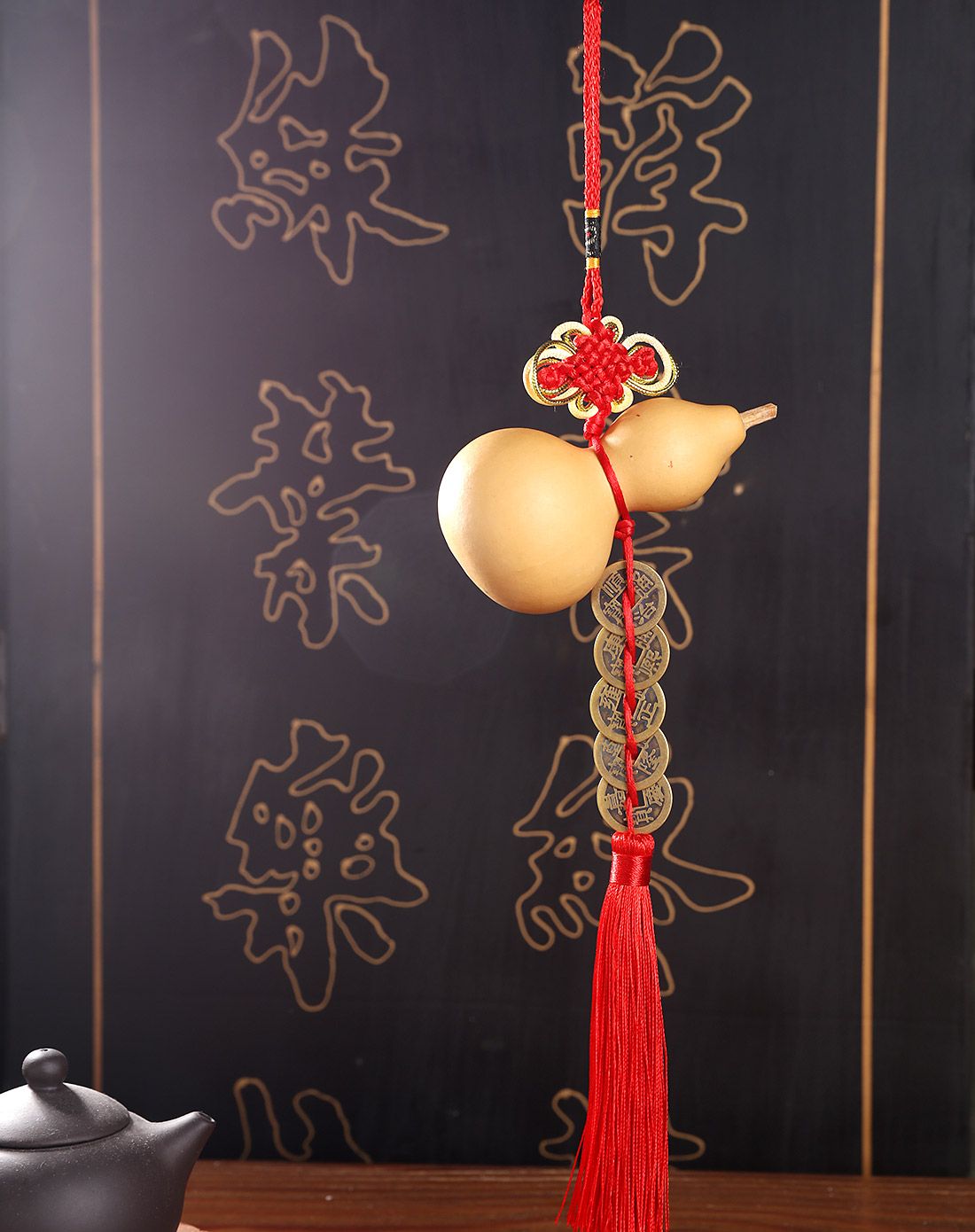 家装天然辟邪聚财五帝风水葫芦挂件