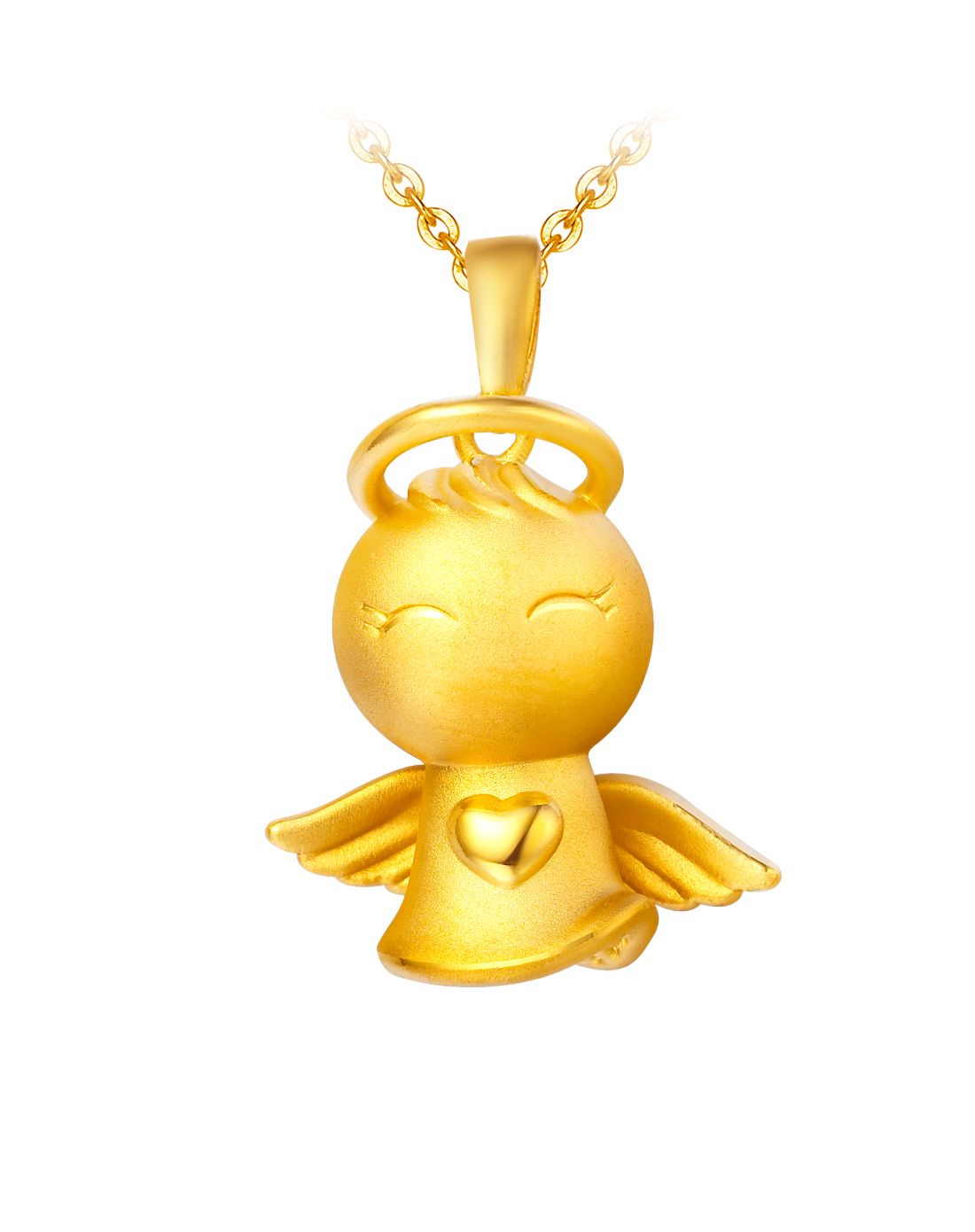 > 【专柜同款】3d福星宝宝黄金吊坠(7款可选)