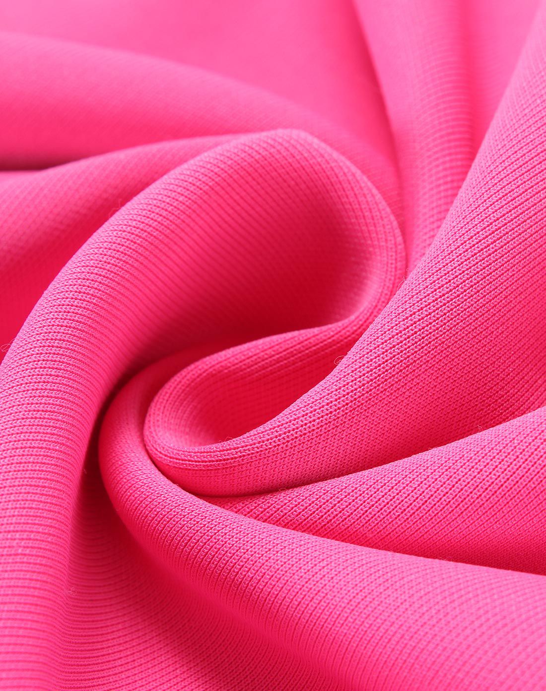 玫红色纯色百搭长袖针织衫