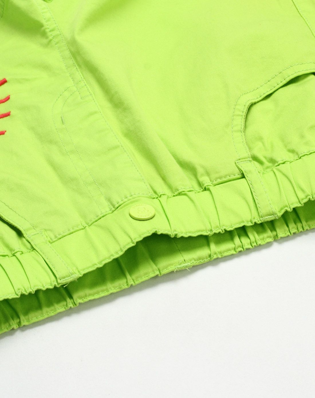 米奇米妮-女童浅绿色卡通短裤(中大童)