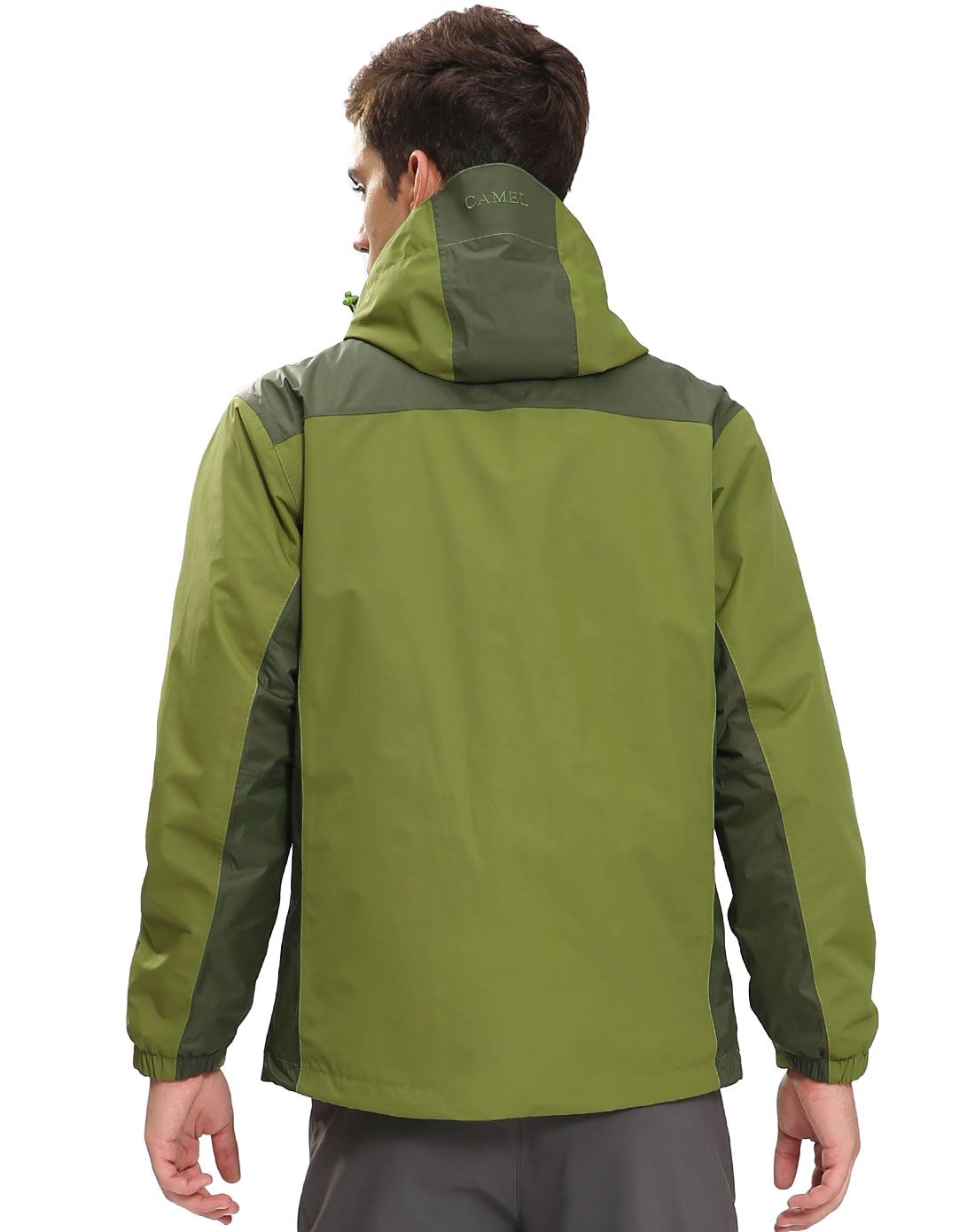 男款军绿/墨绿耐磨抗撕裂冲锋衣