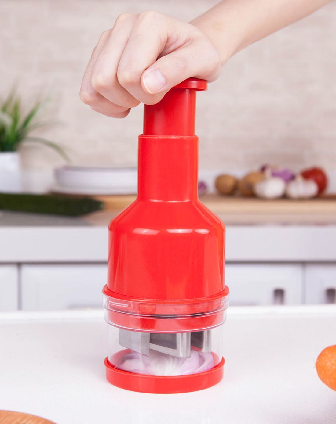 洋葱切碎器切辣椒神器-炫彩红